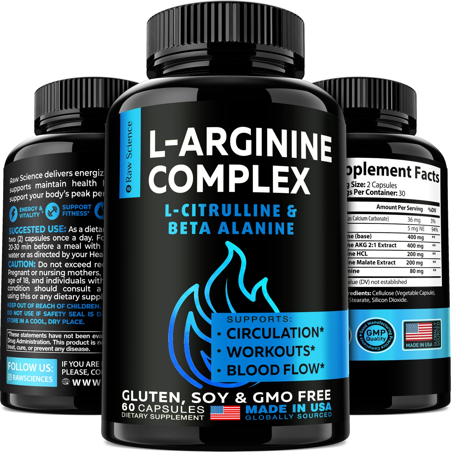 Nitric oxide supplement for blood circulation