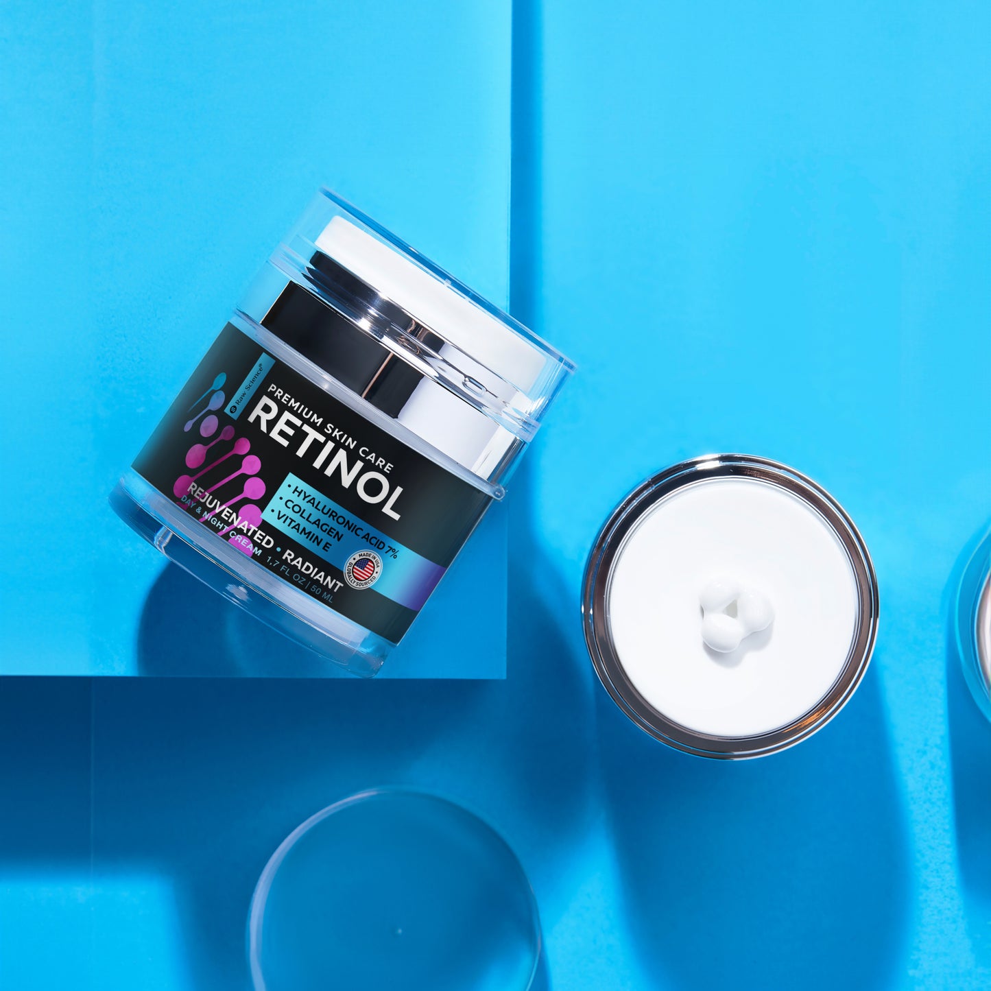 Retinol Cream for Face with Collagen and Hyaluronic acid