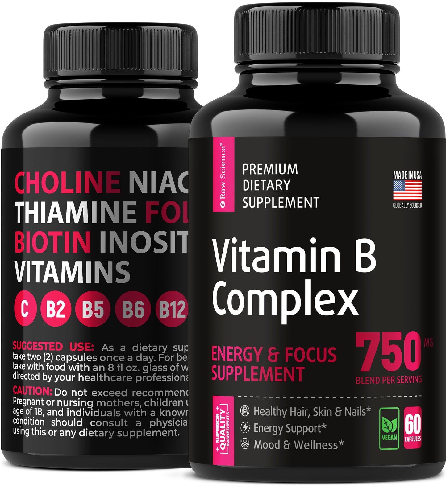 Water soluble vitamins for energy & nervous system