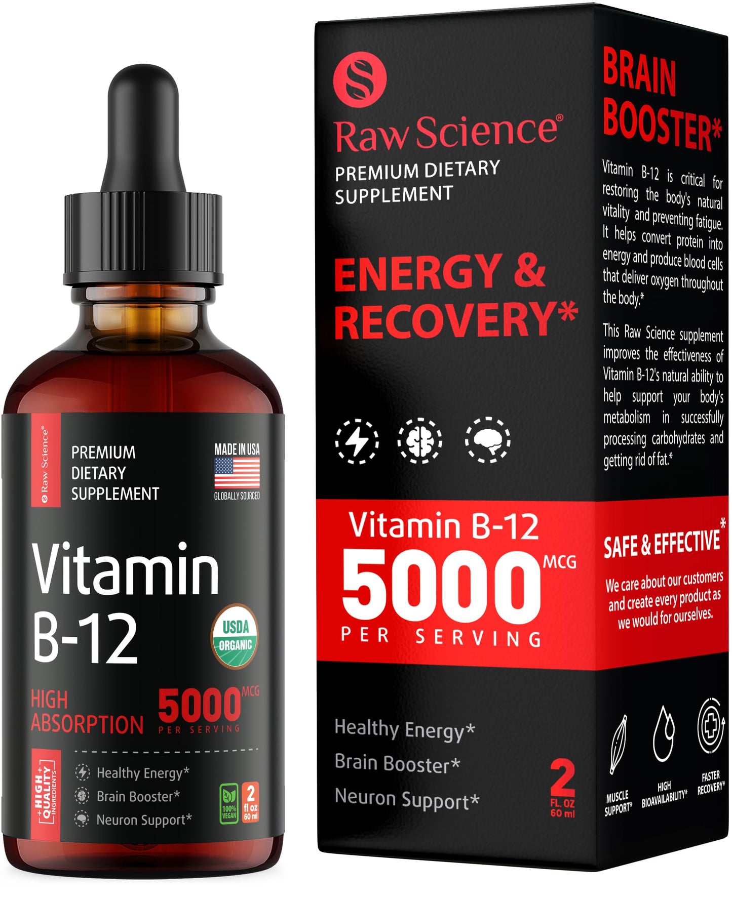 Vegan sublingual vitamin for energy