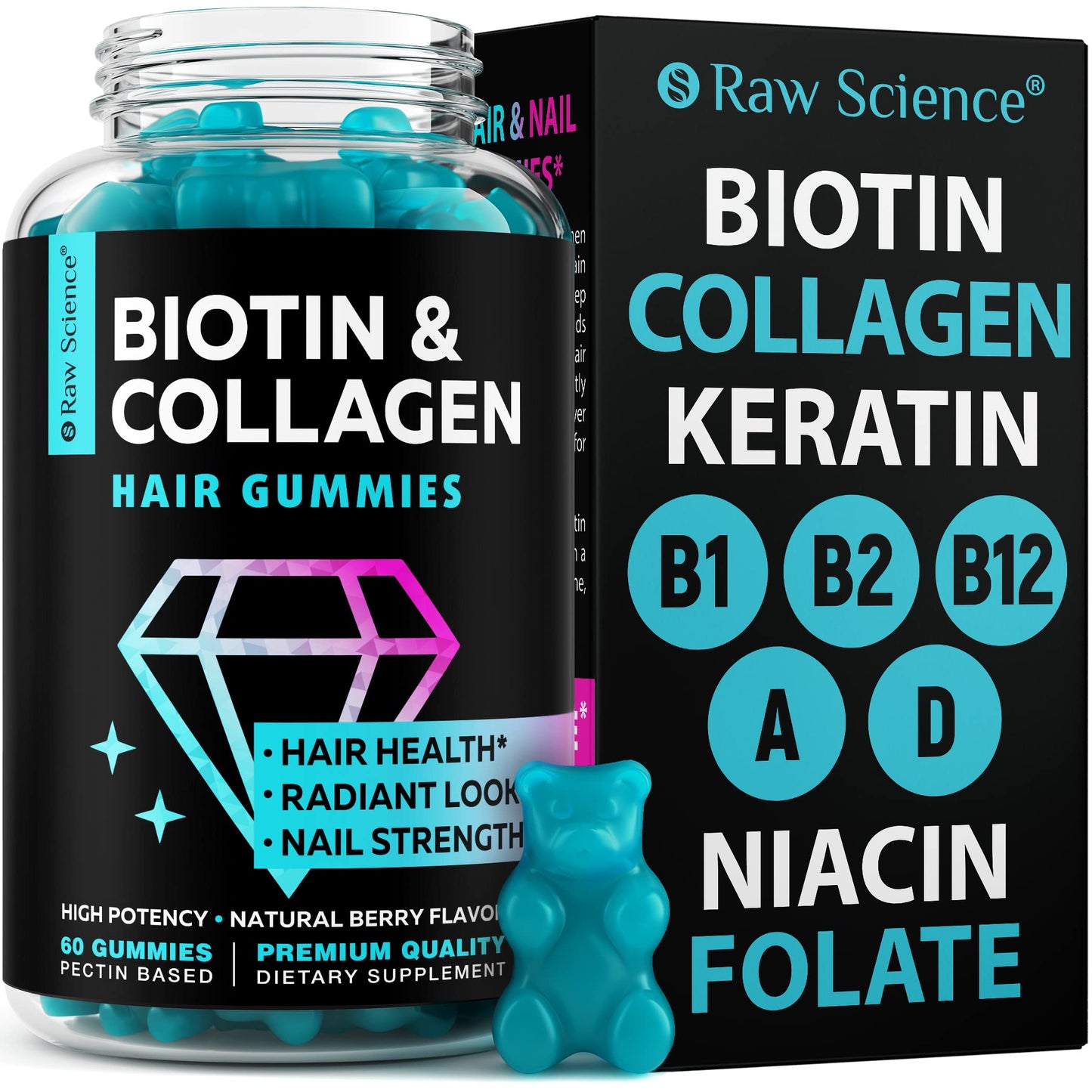 Hair, skin & nail vitamins gummy