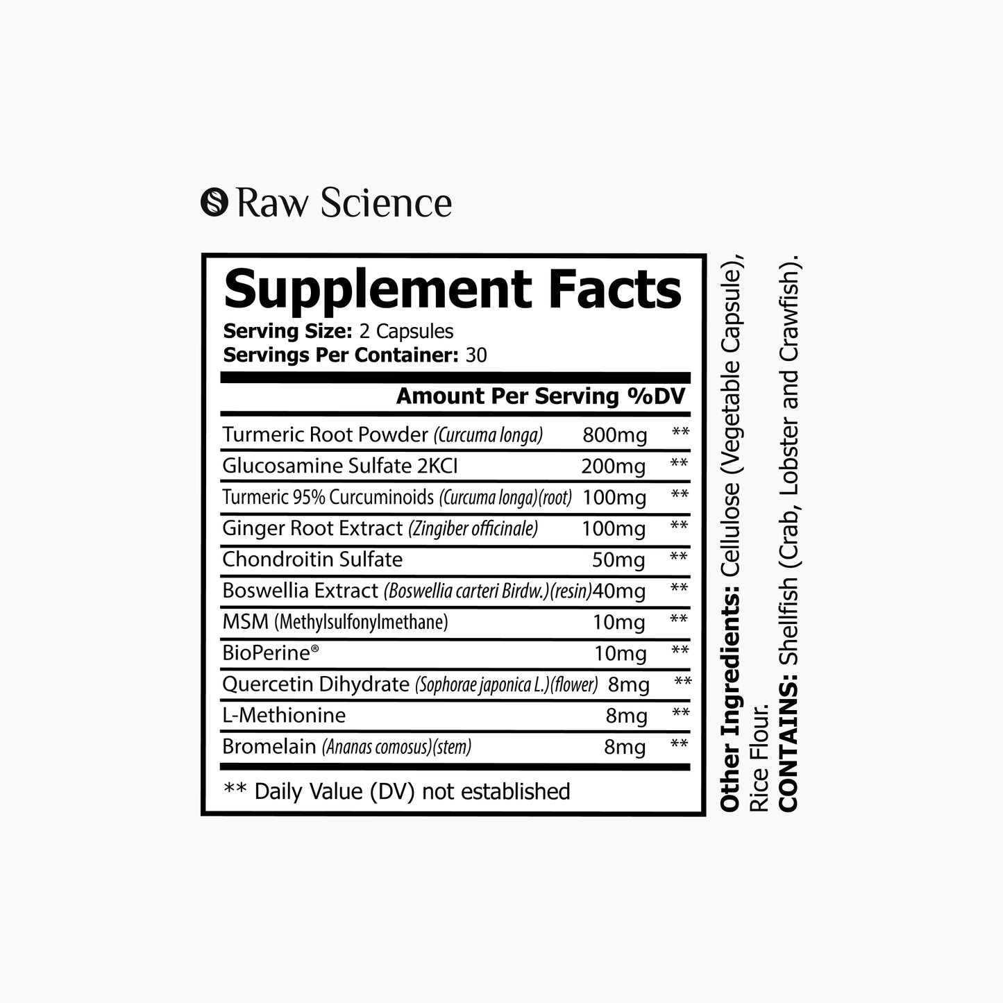Glucosamine Chondroitin Turmeric MSM