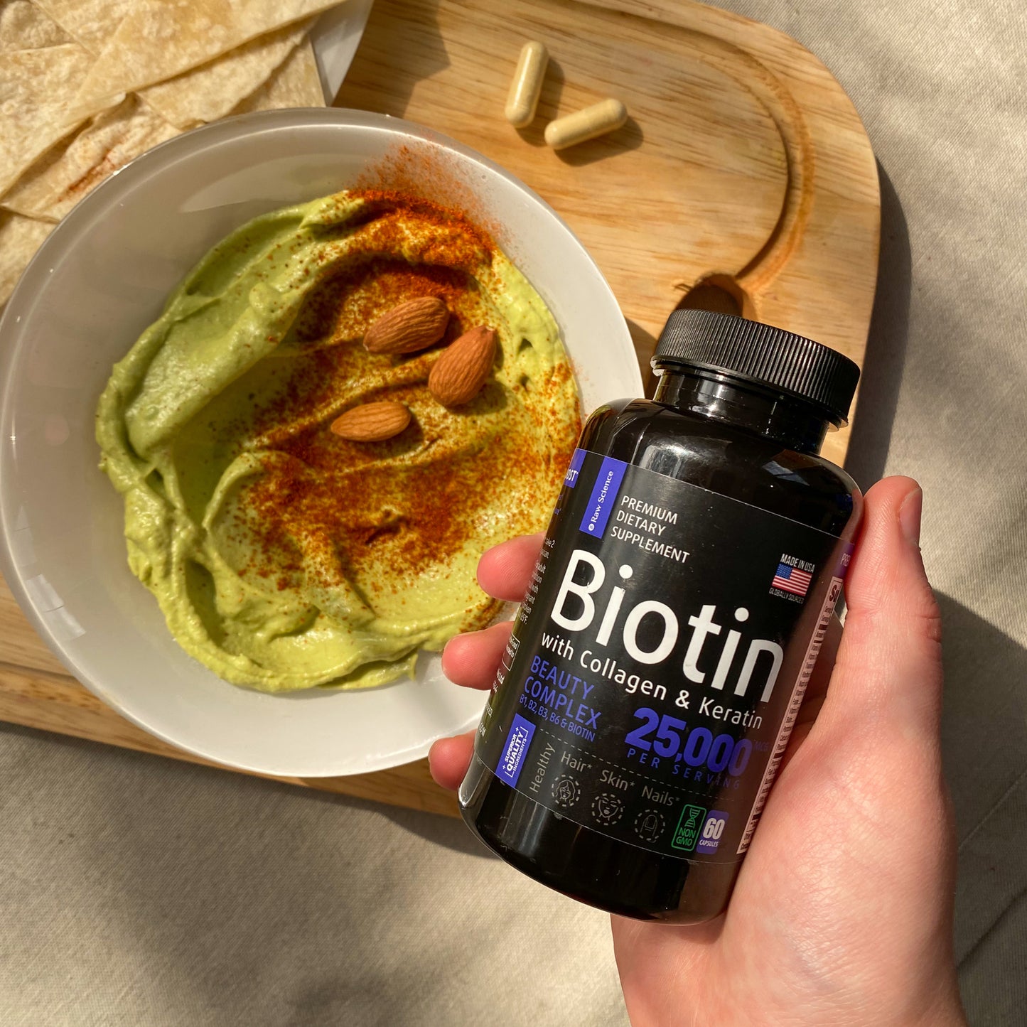 Biotin with Collagen and Keratin Supplement