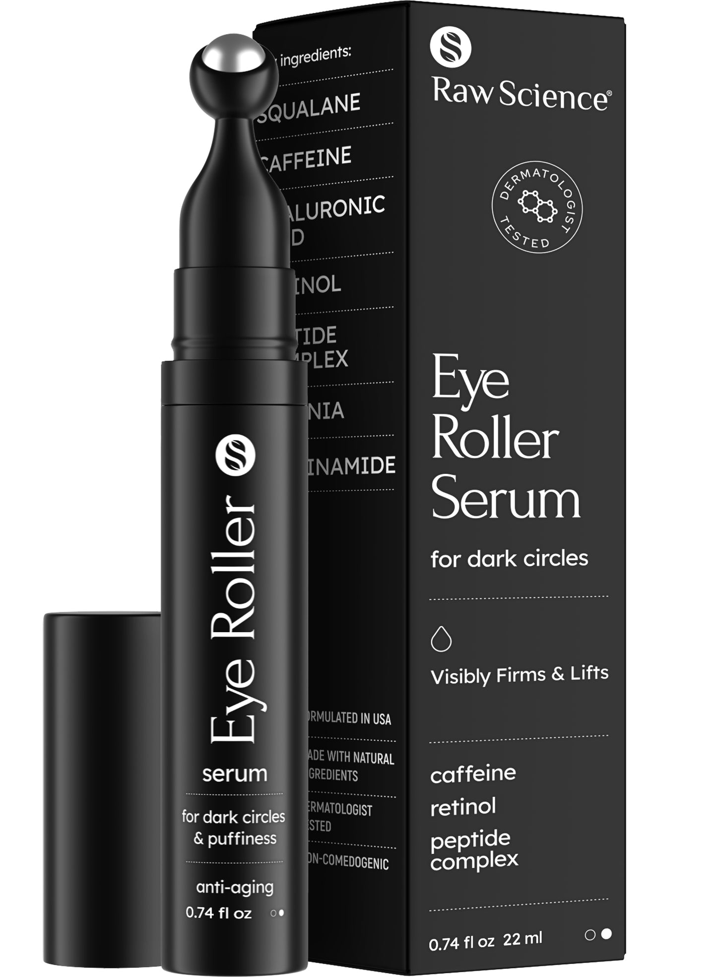 Depuff eye elixir with metal applicator