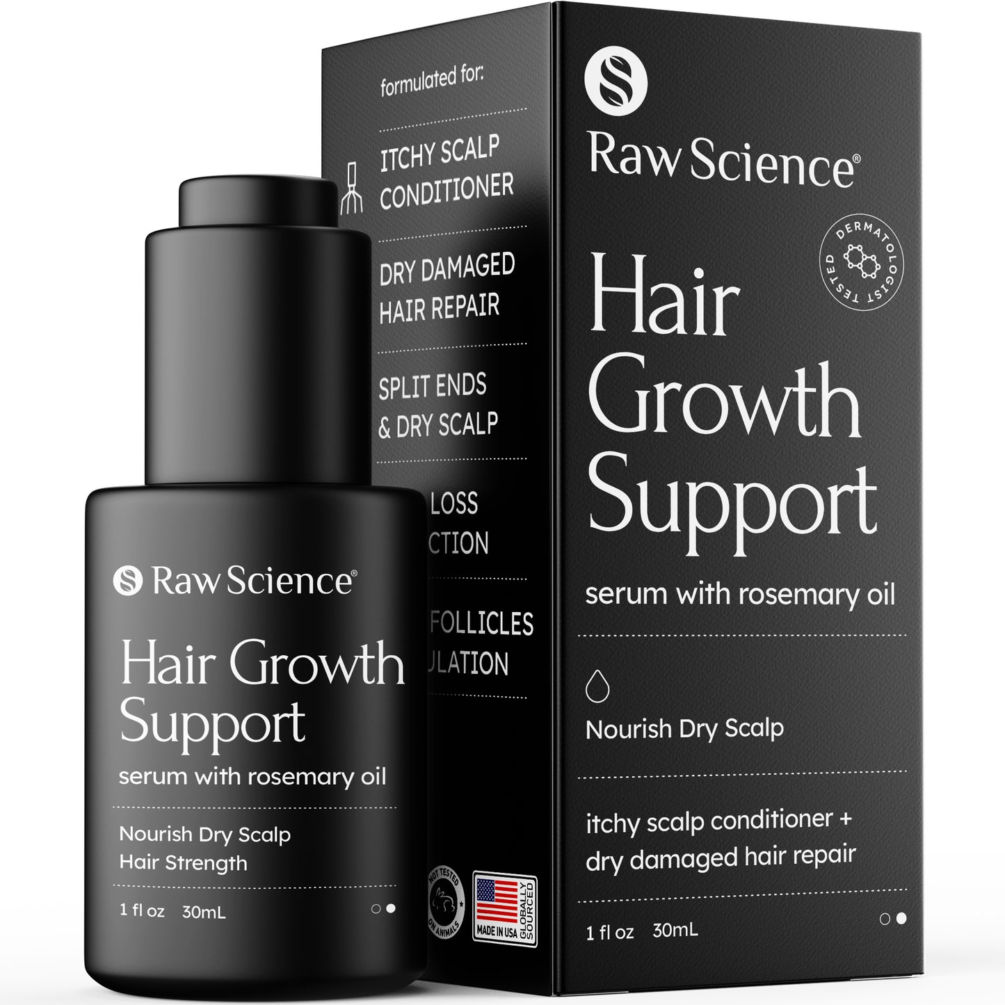 Scalp solution for hair growth & thinning