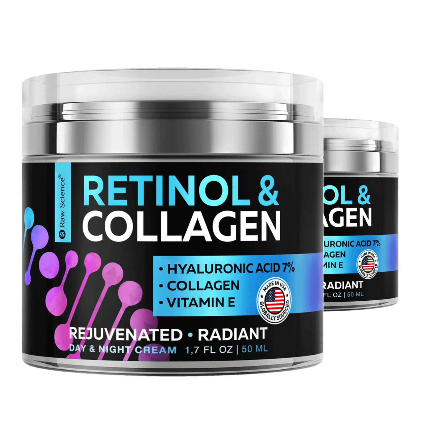 Retinol Cream for Face with Collagen and Hyaluronic acid