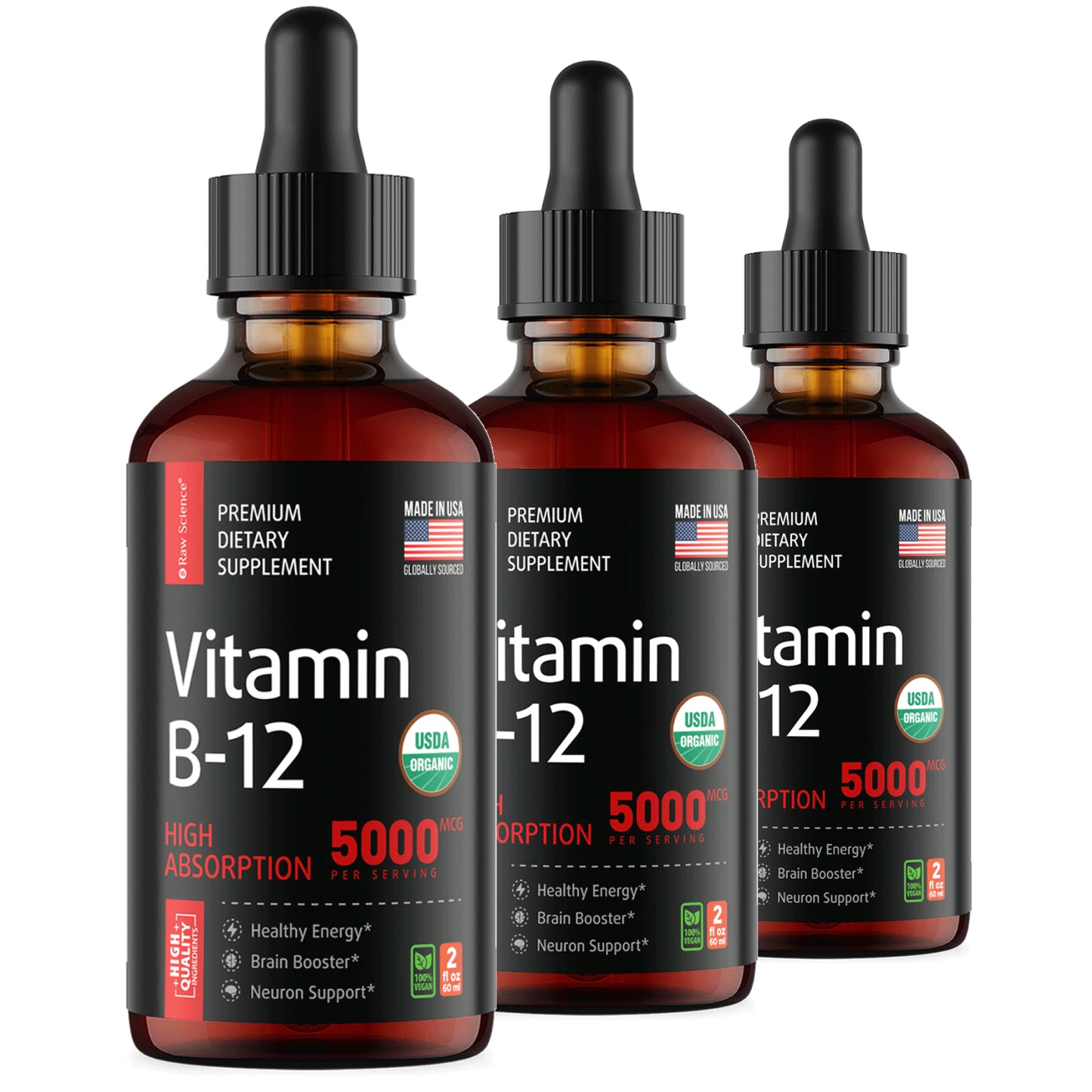 Liquid Vitamin B12 Drops (Methylcobalamin)