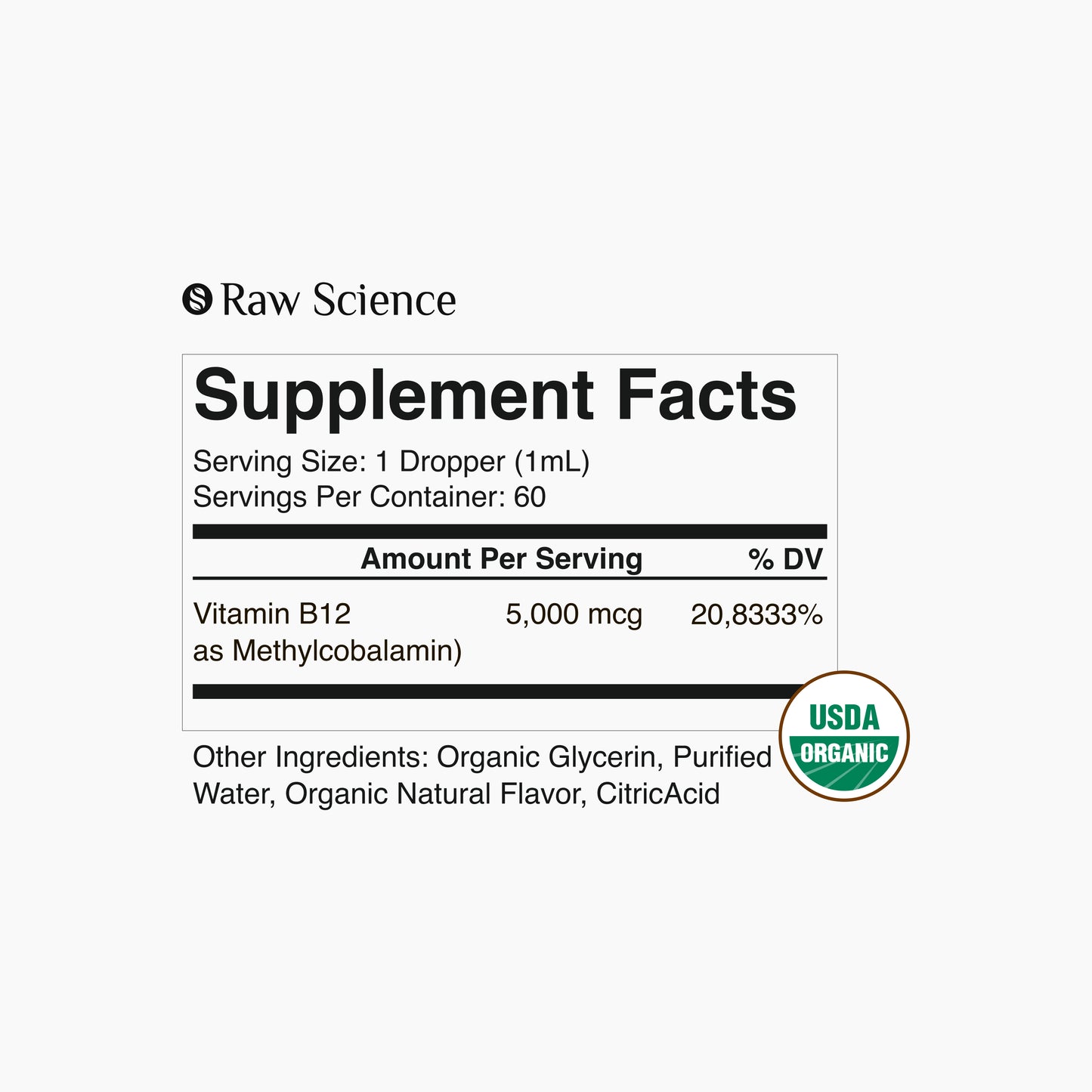 Liquid Vitamin B12 Drops (Methylcobalamin)