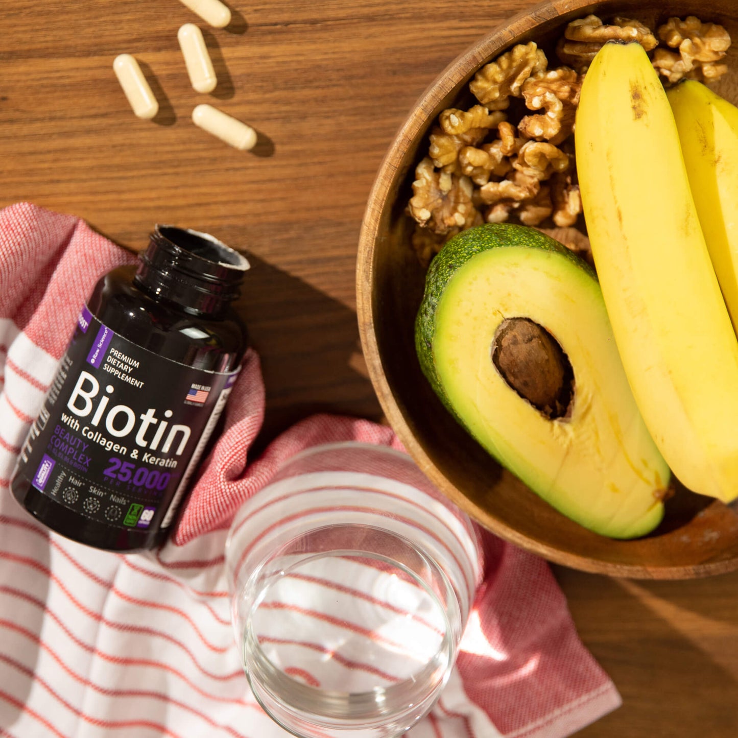 Biotin with Collagen and Keratin Supplement