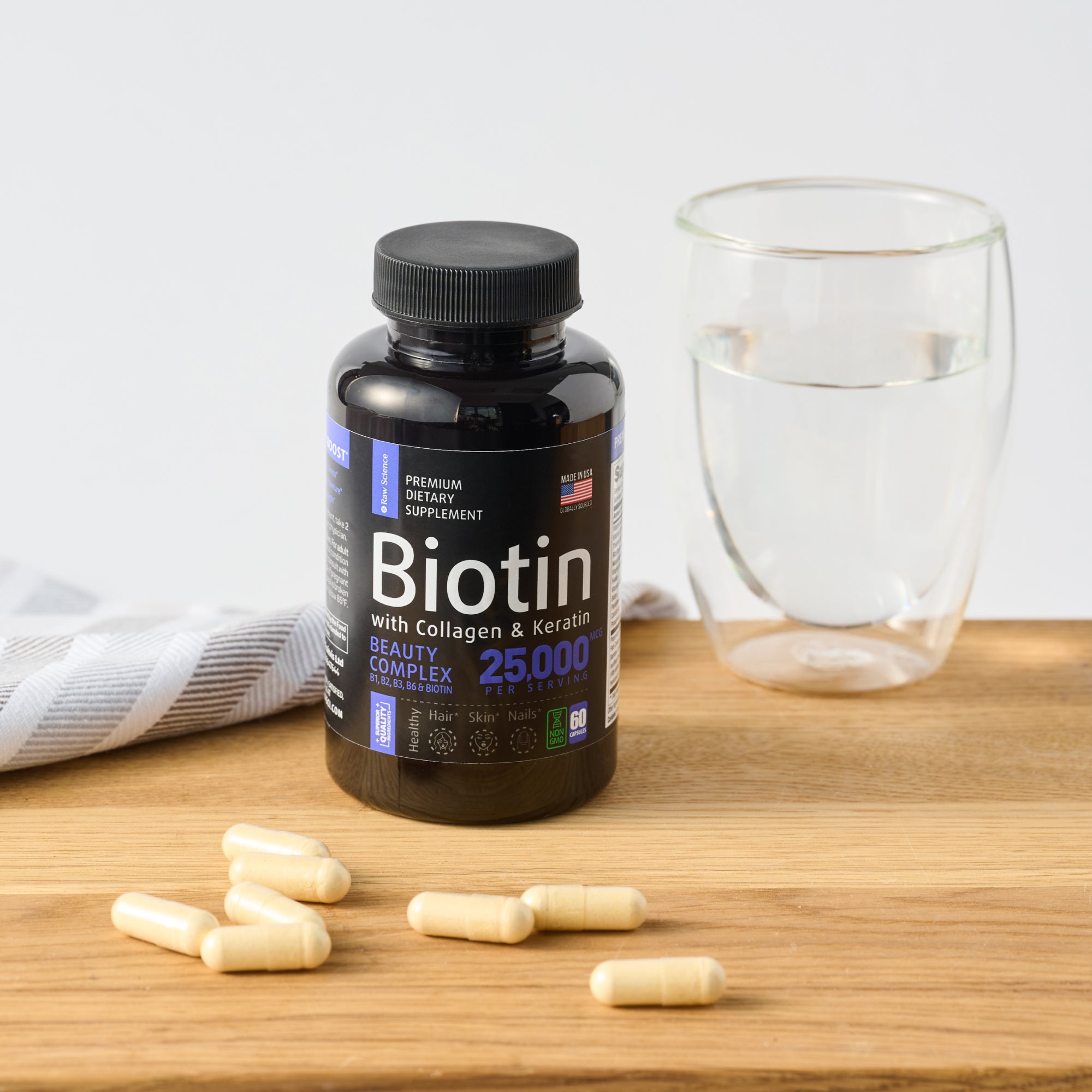 Biotin Softgels - Get Healthier Hair, Skin & Nails