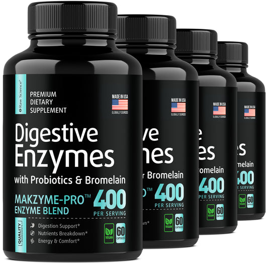 Digestive Enzymes with Probiotics Buy 3 Get 1 Free