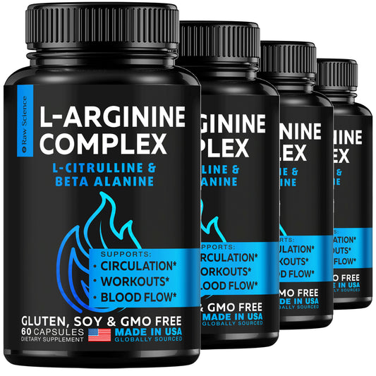 L-Arginine & L Citrulline Pre Workout Supplement Buy 3 Get 1 Free